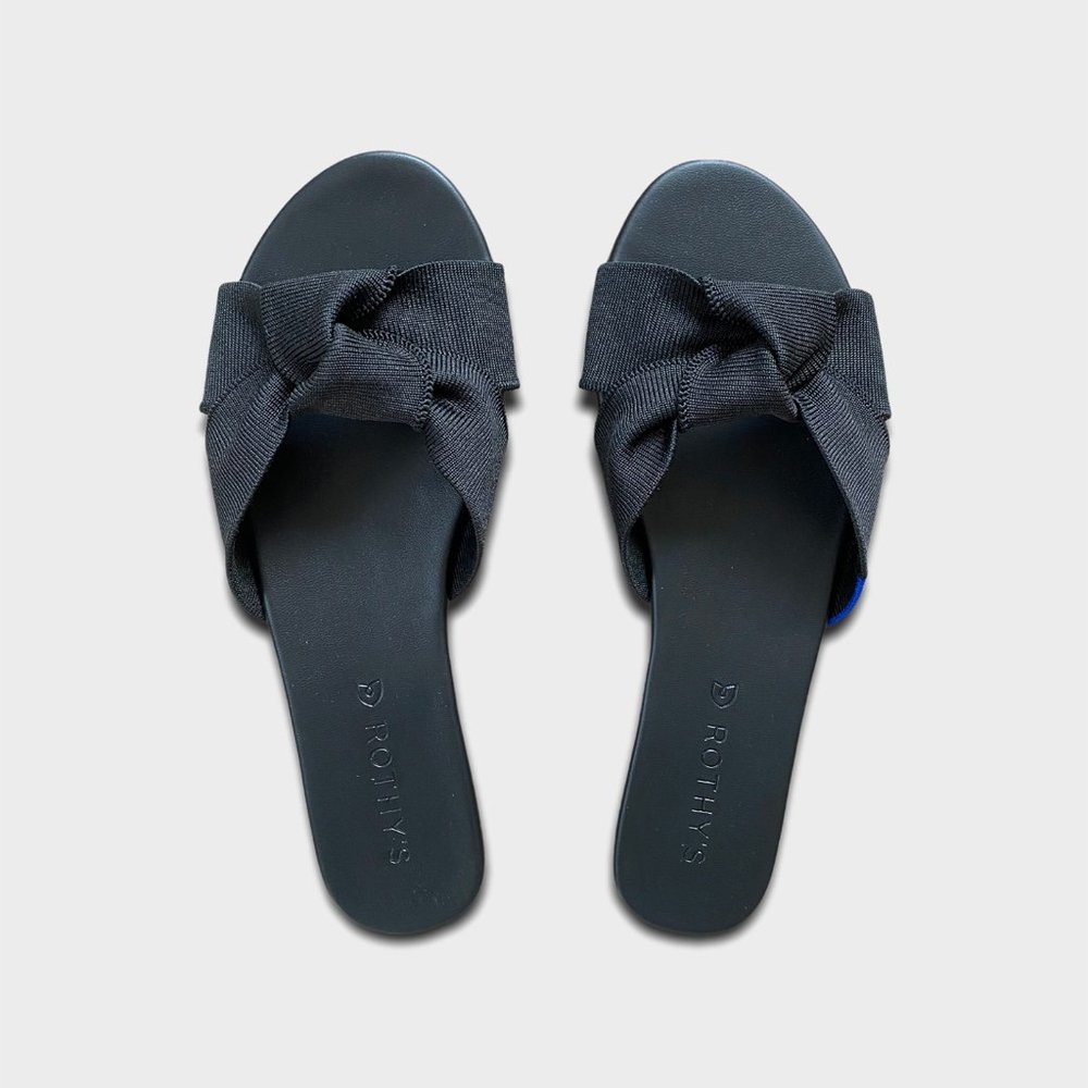 ROTHY’S The Knot Sandals, Sz 6.5 Women’s, Black